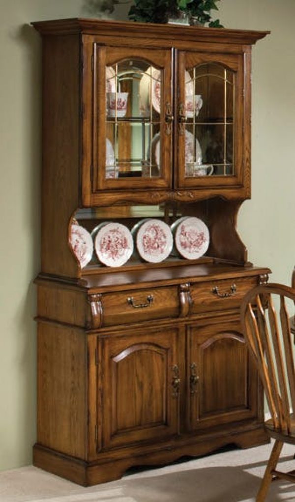 Clic Oak Small China Cabinet Intercon Furniture