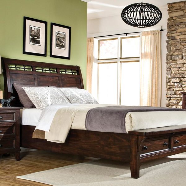 Bedroom Hayden Sleigh Bed With Storage Intercon Furniture Bedroom Hayden Sleigh Bed With Storage