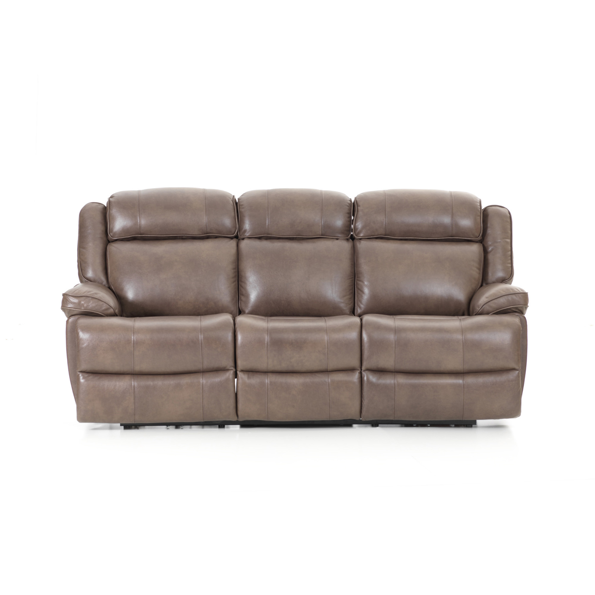 Avalon Dual Power Reclining Sofa | Leather Latte ...