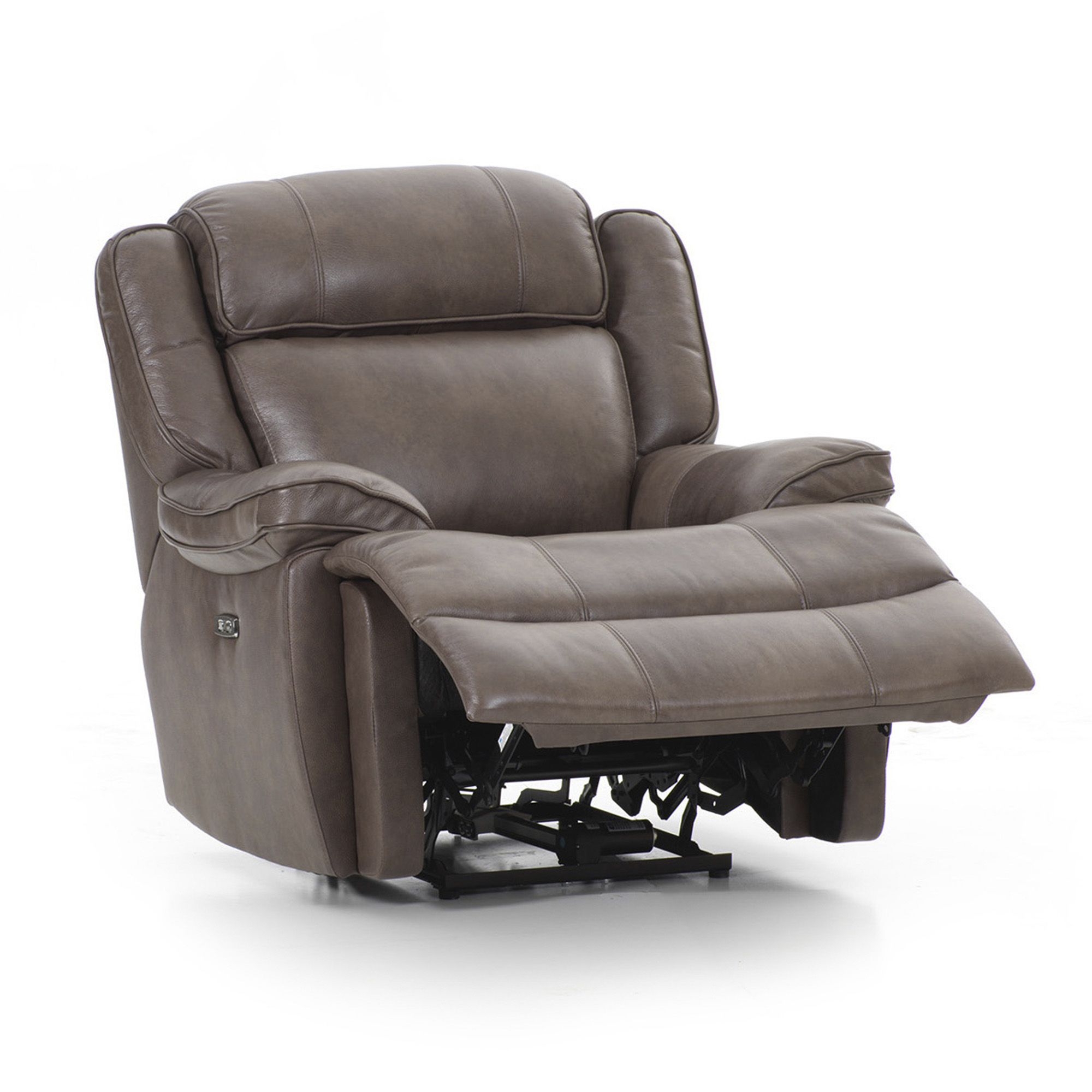 Avalon Dual Power Reclining Chair | Leather Latte - intercon-furniture