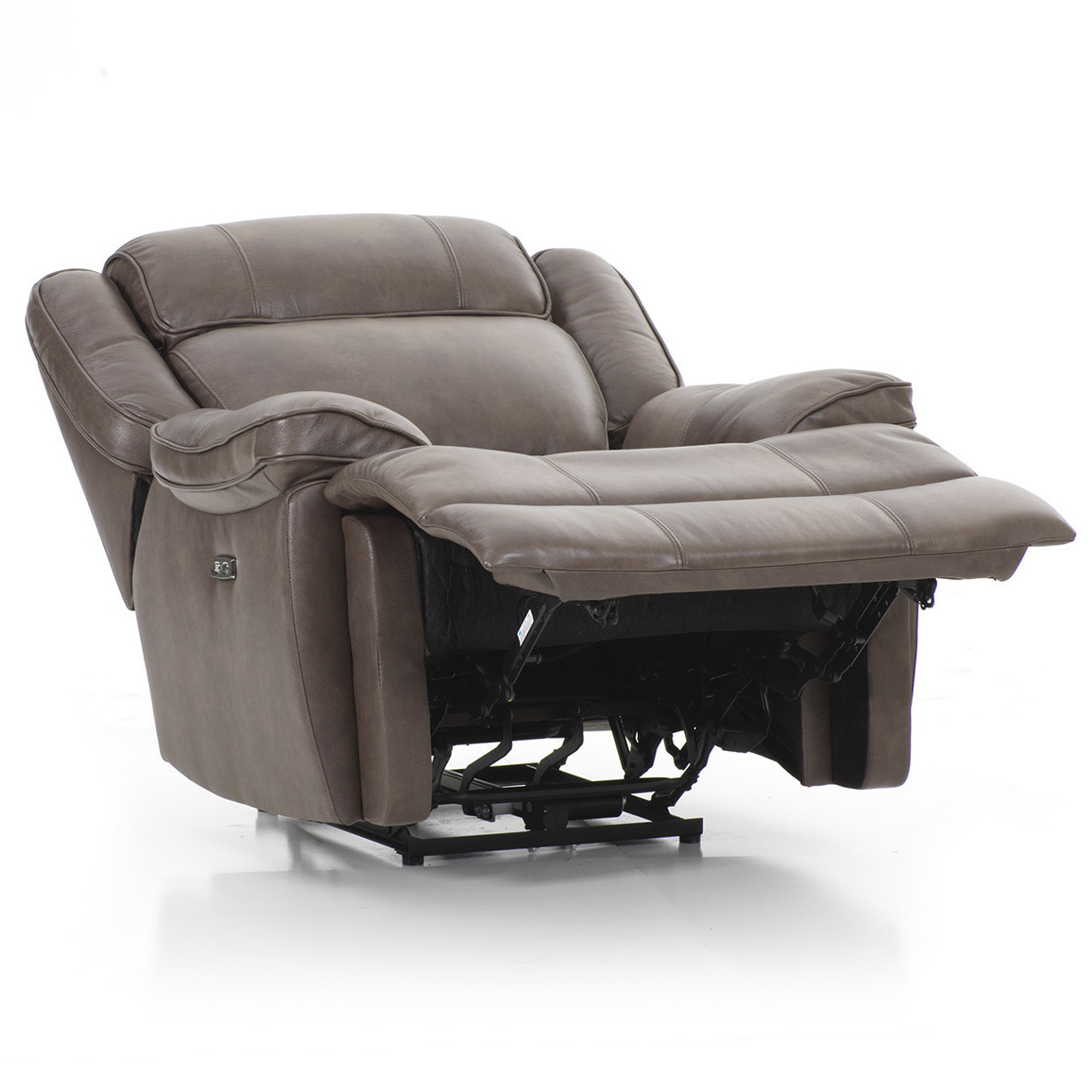 Avalon Dual Power Reclining Chair | Leather Latte - intercon-furniture