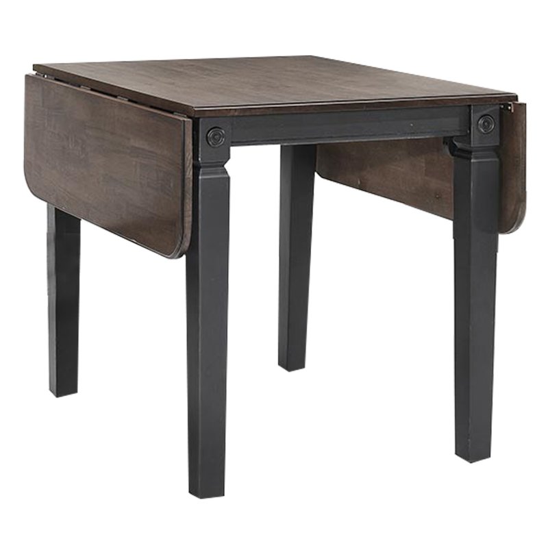 Glennwood Drop Leaf Table Black & Charcoal interconfurniture