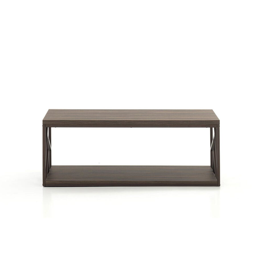 Studio Living Metal and Wood Laminate Cocktail Table
