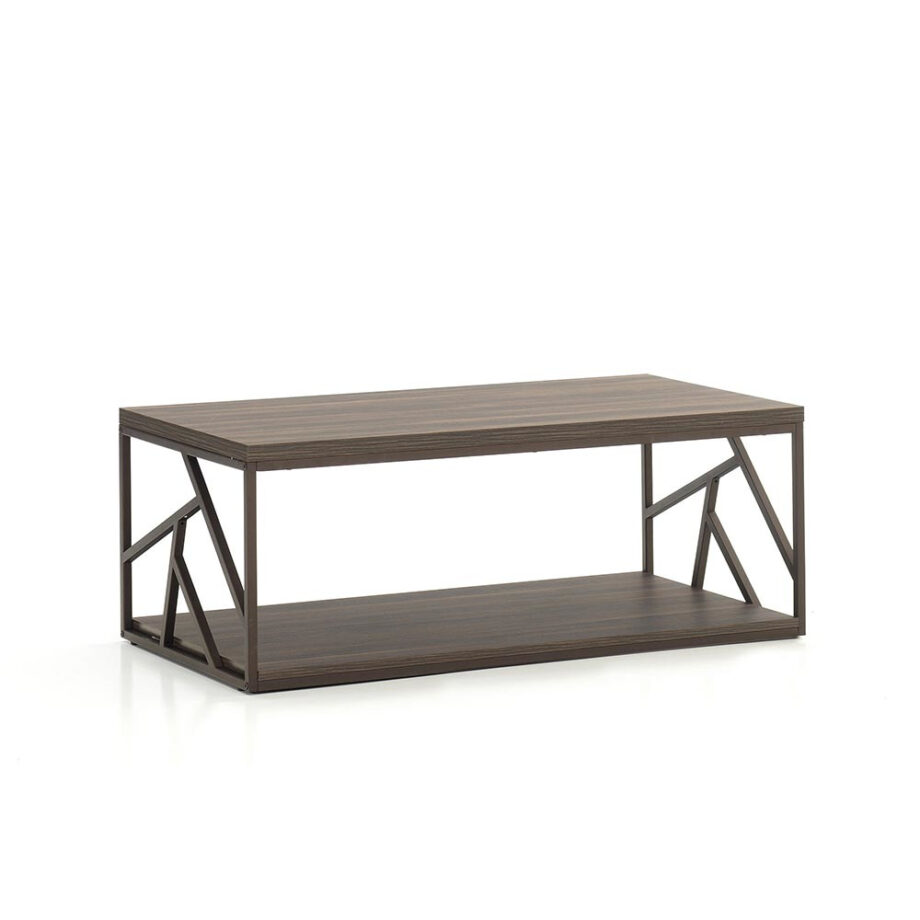 Studio Living Metal and Wood Laminate Cocktail Table