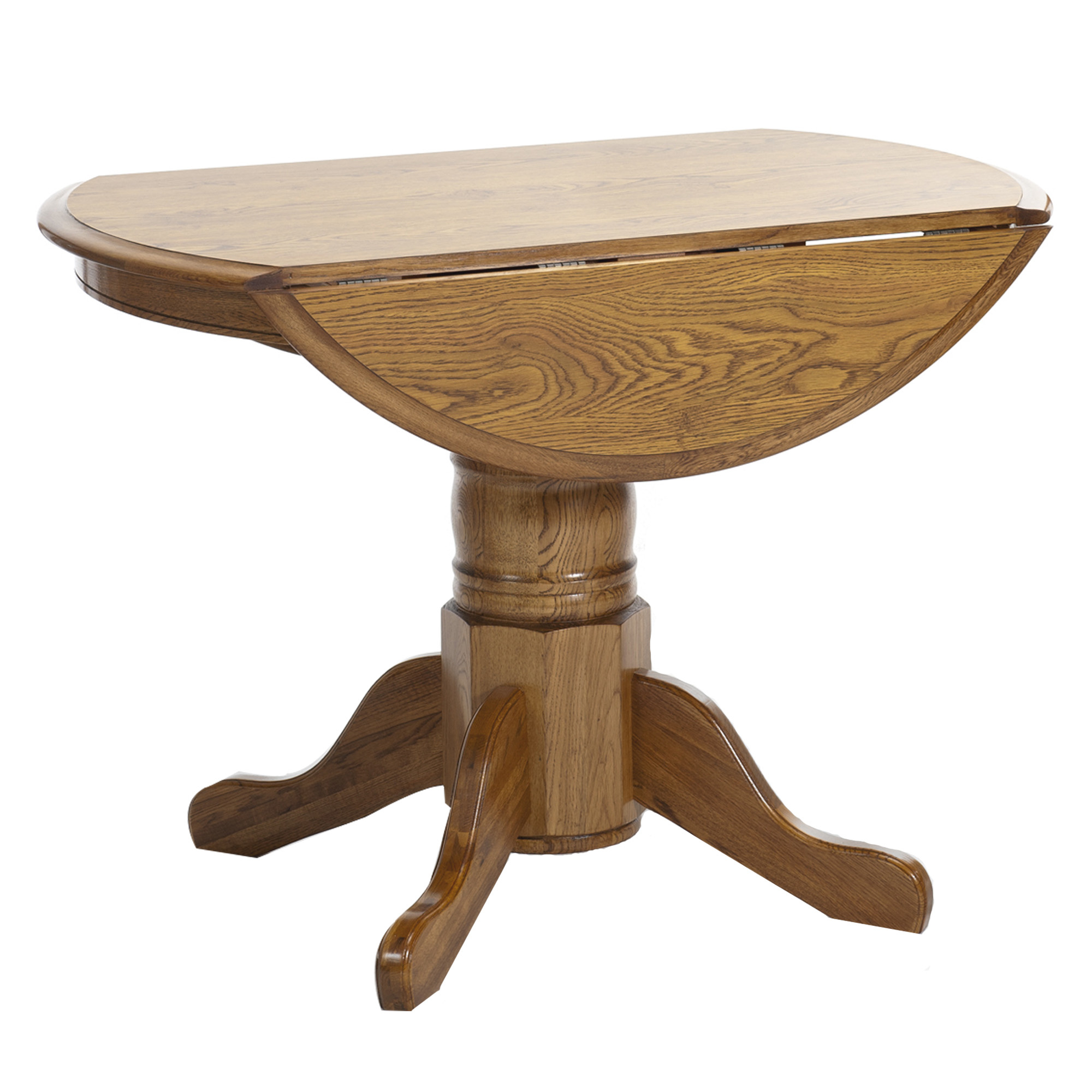 Classic Oak Chestnut Laminate Drop Leaf Table interconfurniture