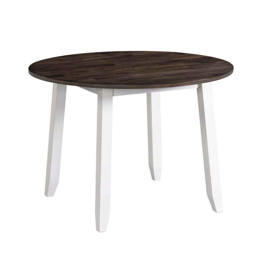 Kona Drop Leaf Table | Gray and White
