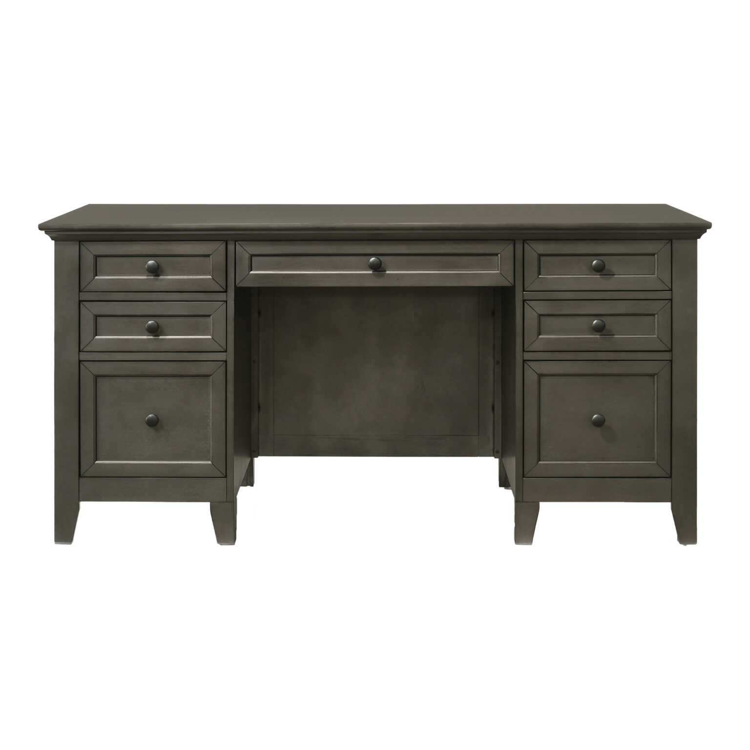 San Mateo 62" Executive Desk Gray interconfurniture
