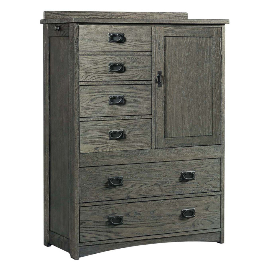 Oak Park Door Chest | Pewter