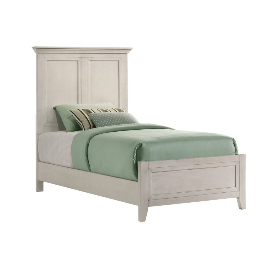 San Mateo Youth Twin Standard Bed | Rustic White