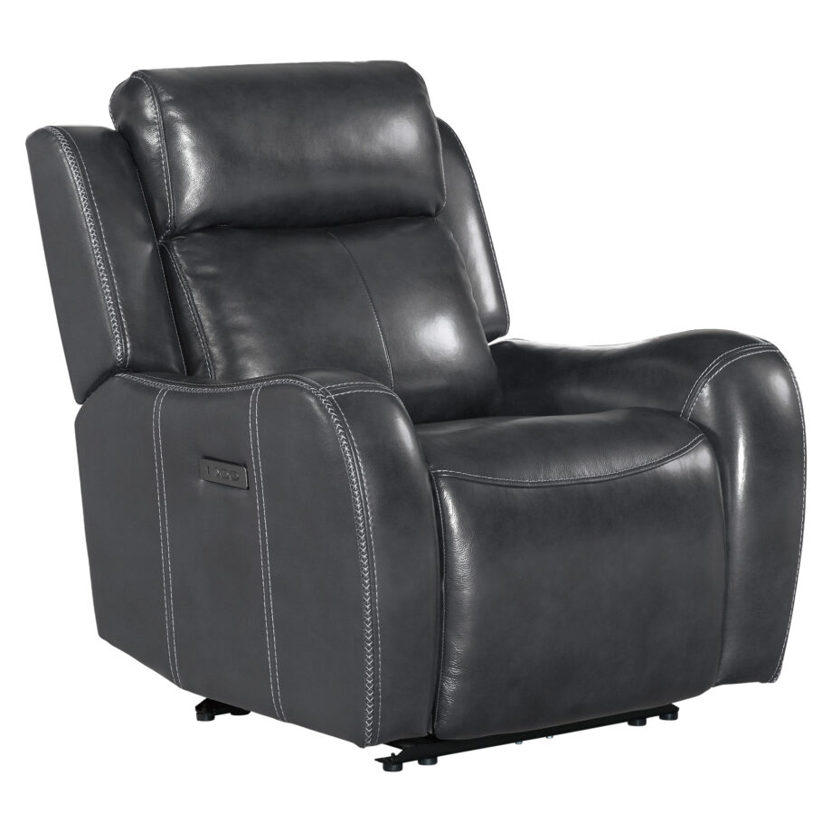 Wainwright Dual-Power Recliner | Charcoal Gray