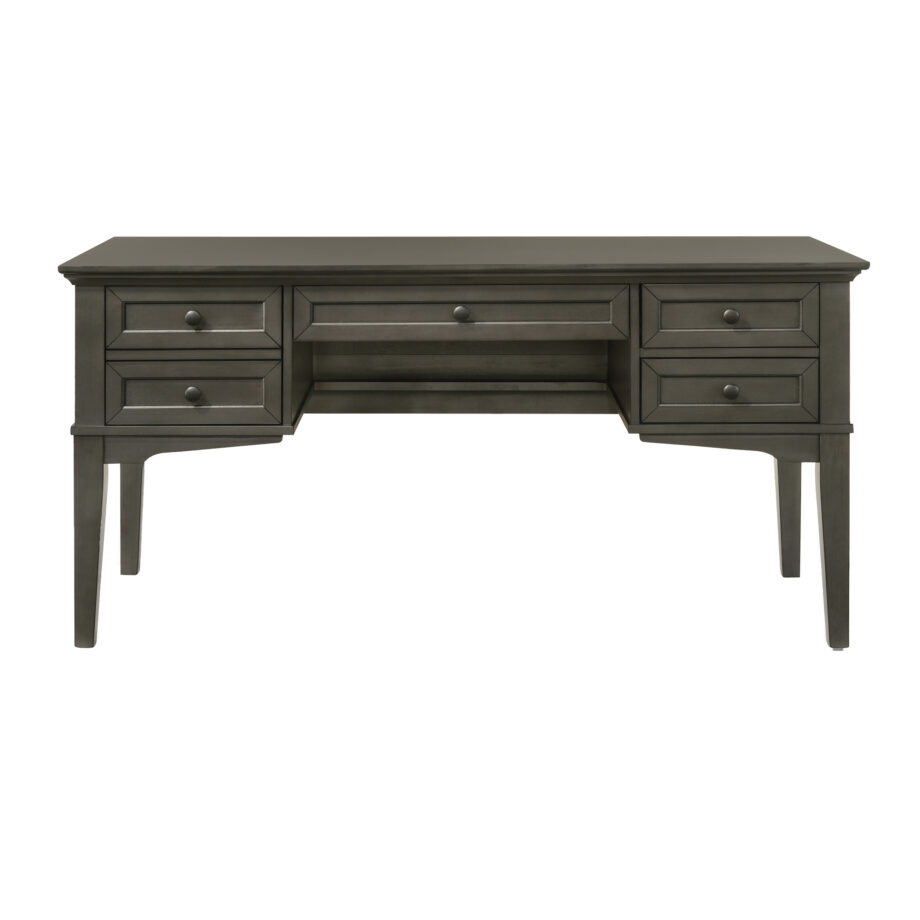 San Mateo 62" Half Ped Desk | Gray