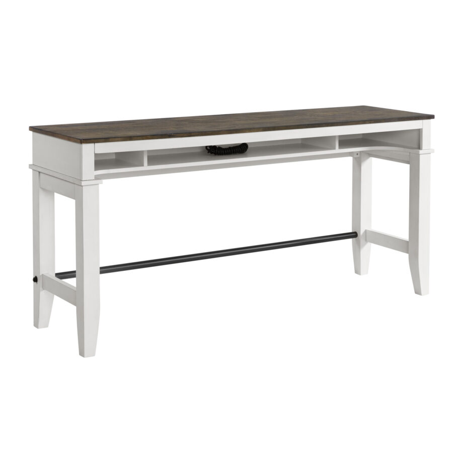 Kona Sofa Bar Table | Gray and White