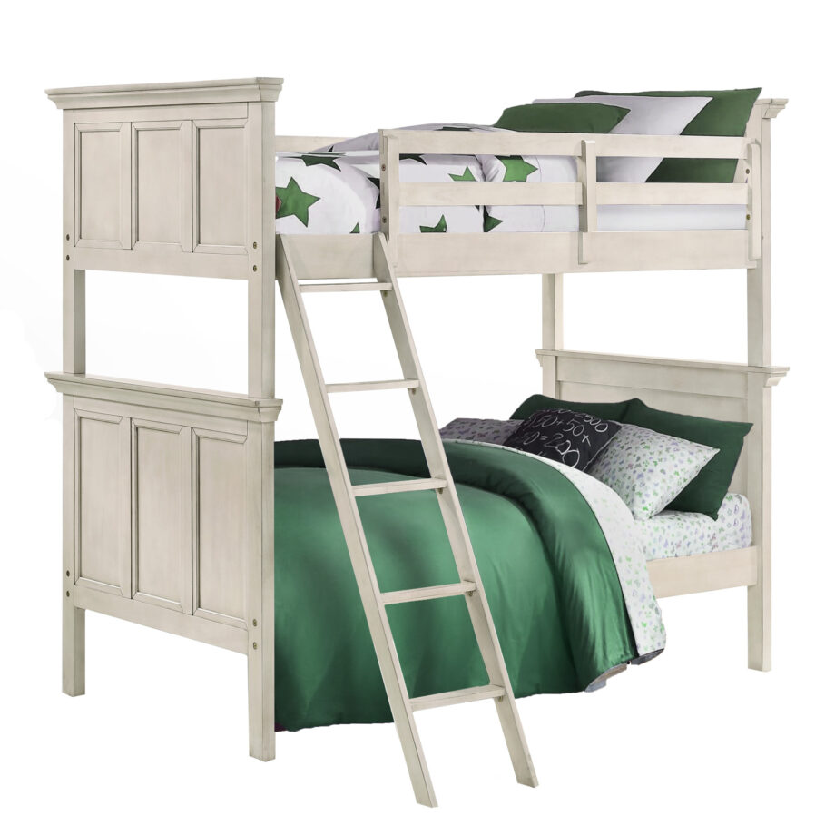 San Mateo Youth Twin over Twin Bunk Bed | Rustic White
