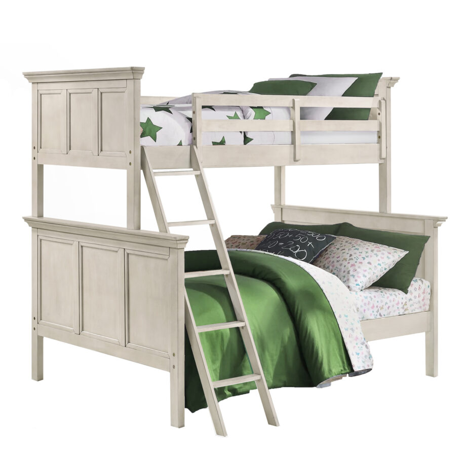 San Mateo Youth Twin over Full Bunk Bed | Rustic White