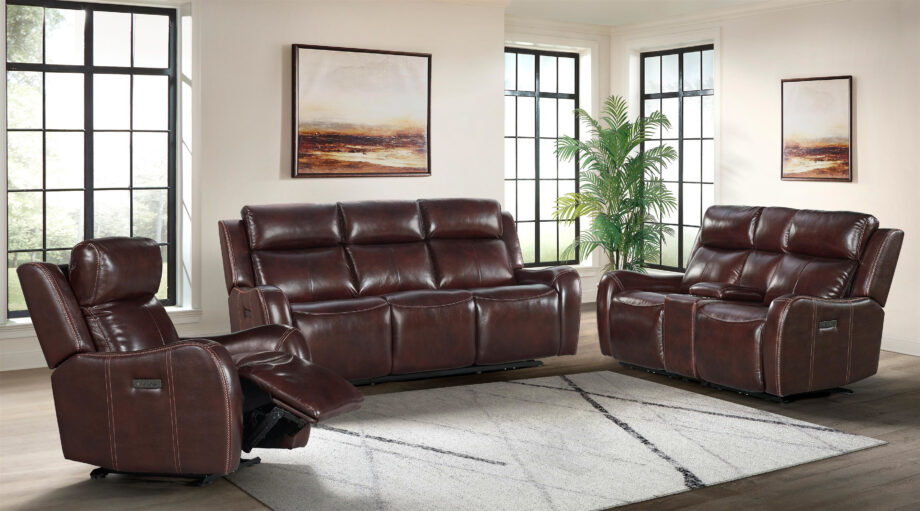 Wainwright Dual-Power Recliner | Reddish Brown