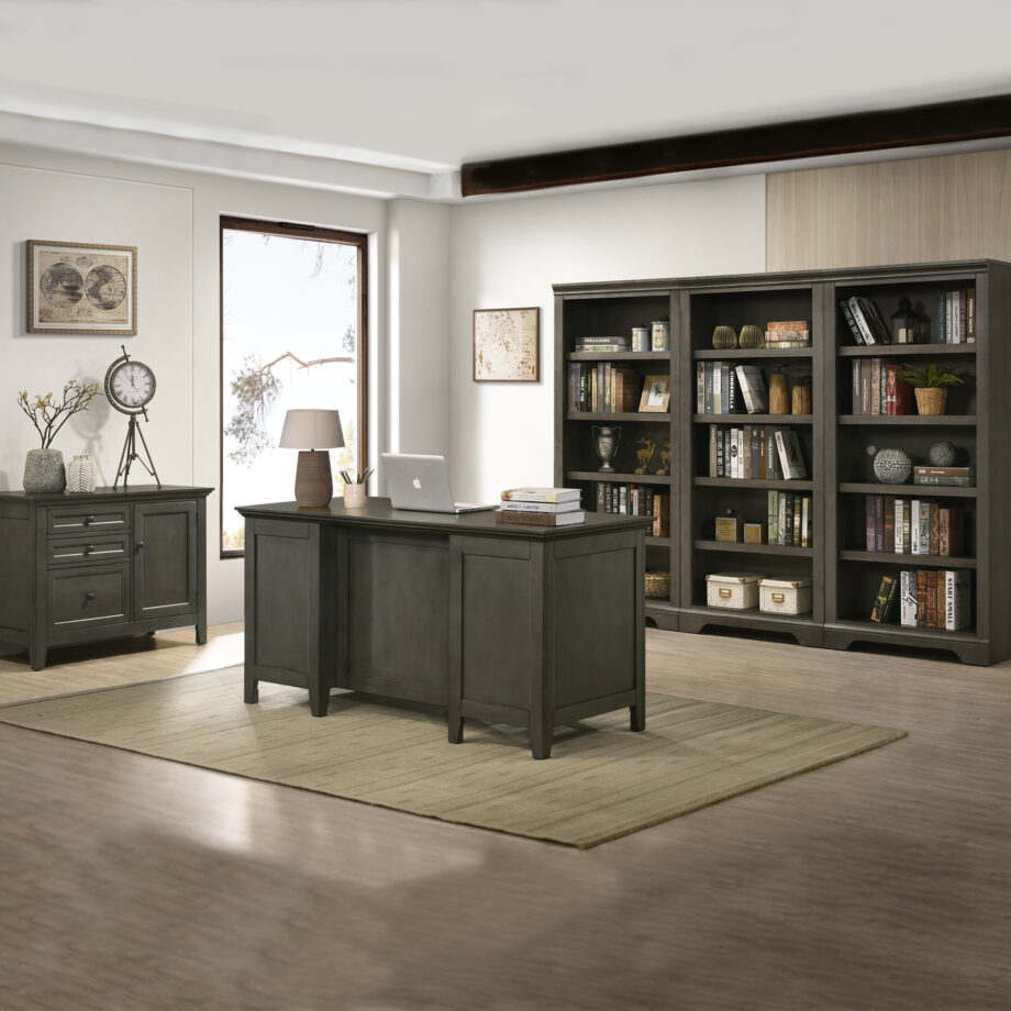 San Mateo 62" Executive Desk | Gray