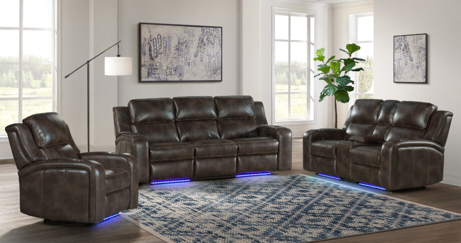 Silhouette Dual-Power Sofa | Bolero Coffee