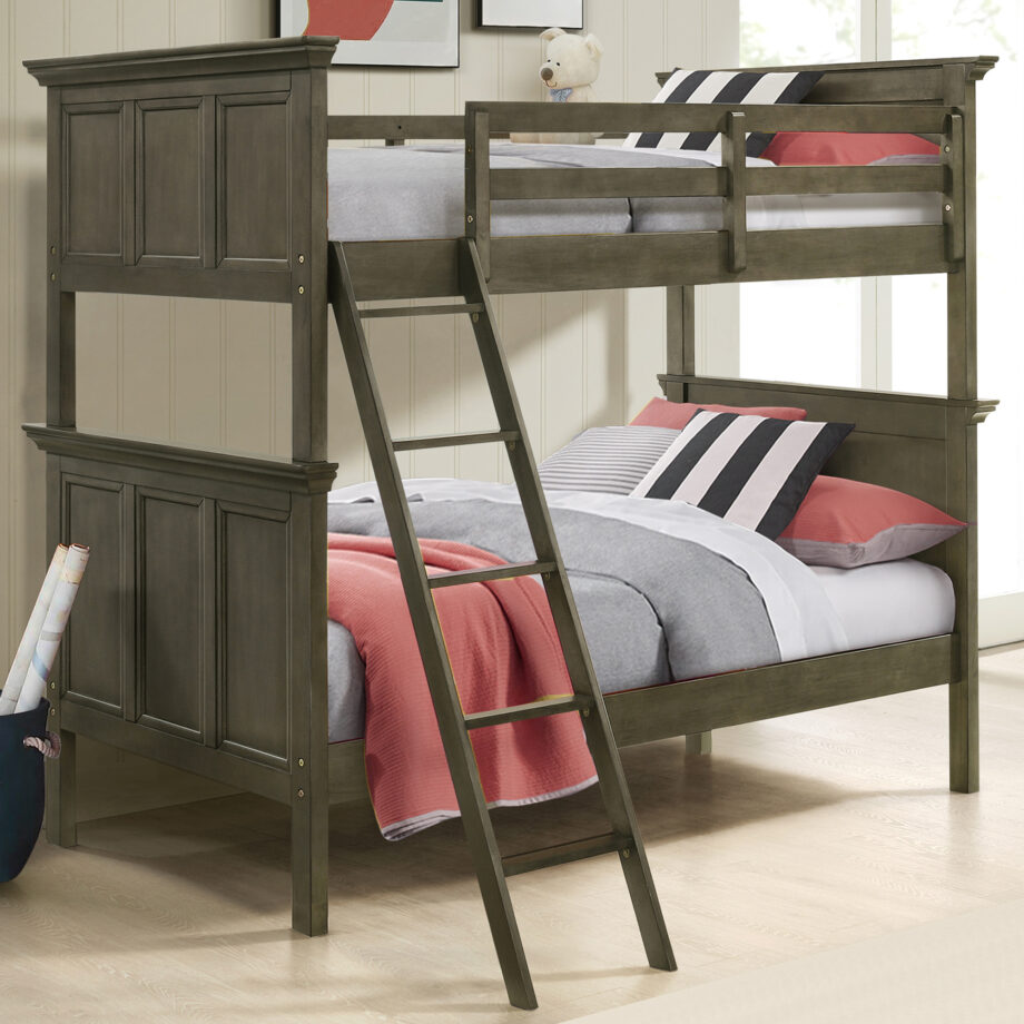 San Mateo Youth Twin over Twin Bunk Bed | Gray