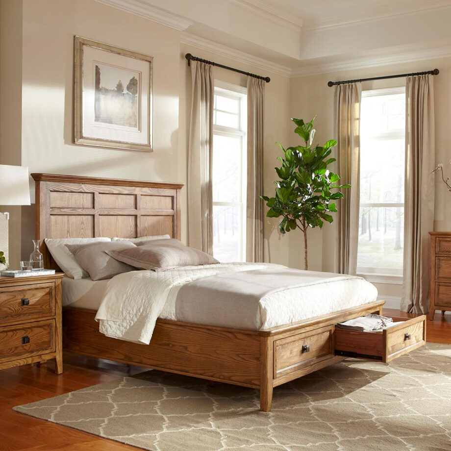 Alta Storage Bed | Brushed Ash