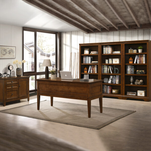 San Mateo 62" Half Ped Desk | Tuscan