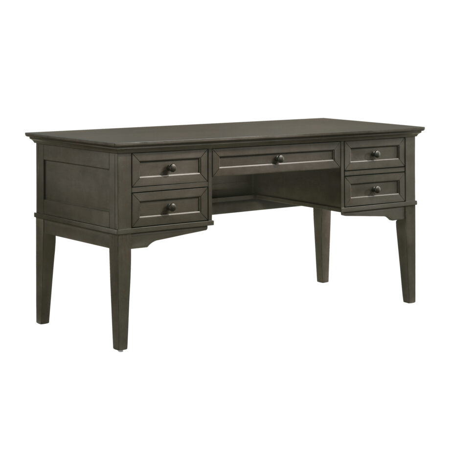San Mateo 62" Half Ped Desk | Gray