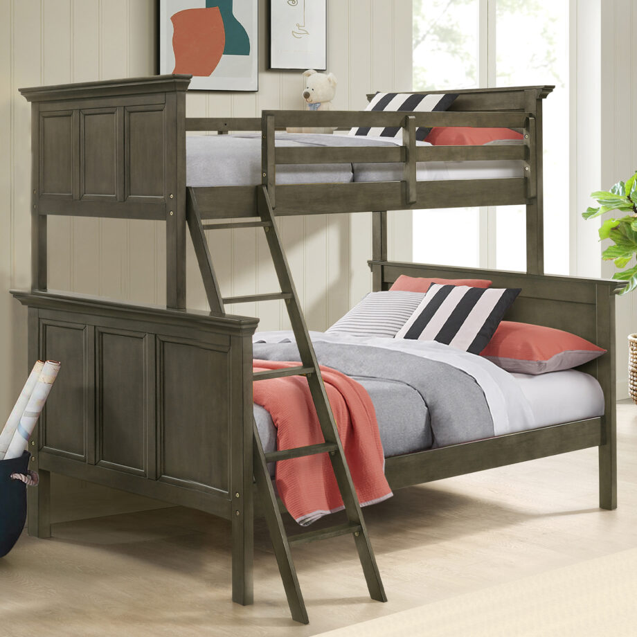 San Mateo Youth Twin over Full Bunk Bed | Gray