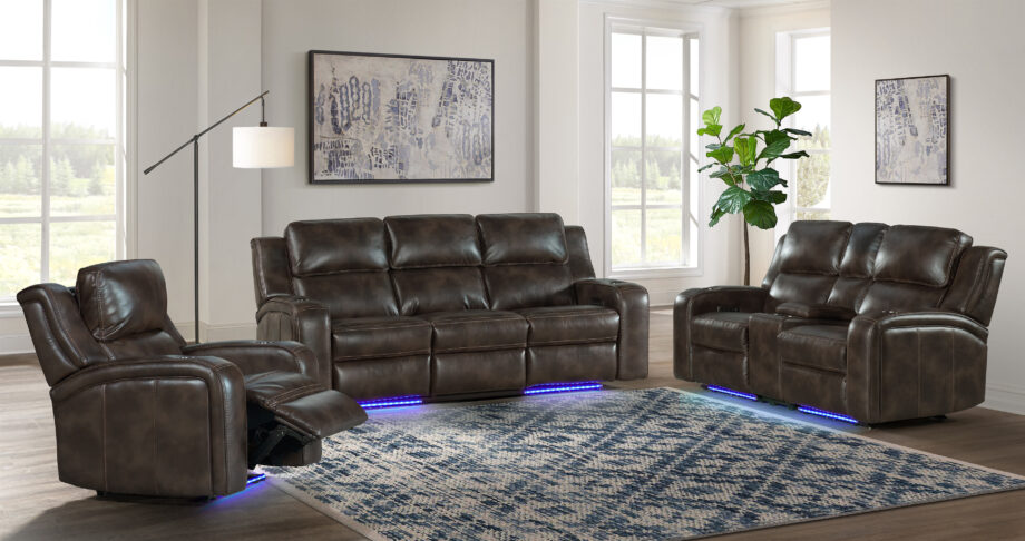 Silhouette Dual-Power Sofa | Bolero Coffee