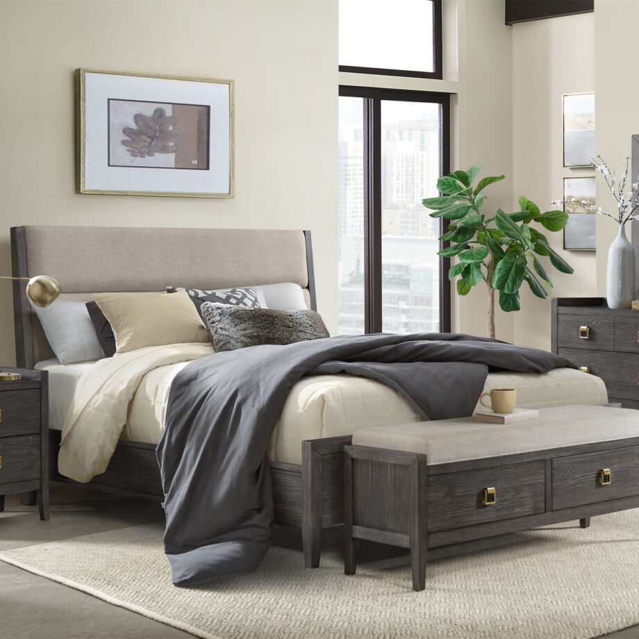 Portia King Upholstered Bed