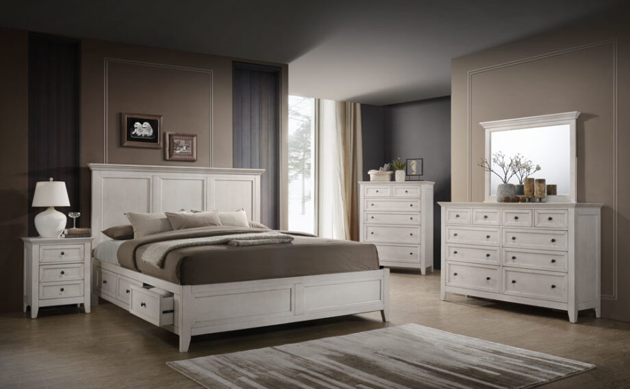 San Mateo Dresser Mirror | White