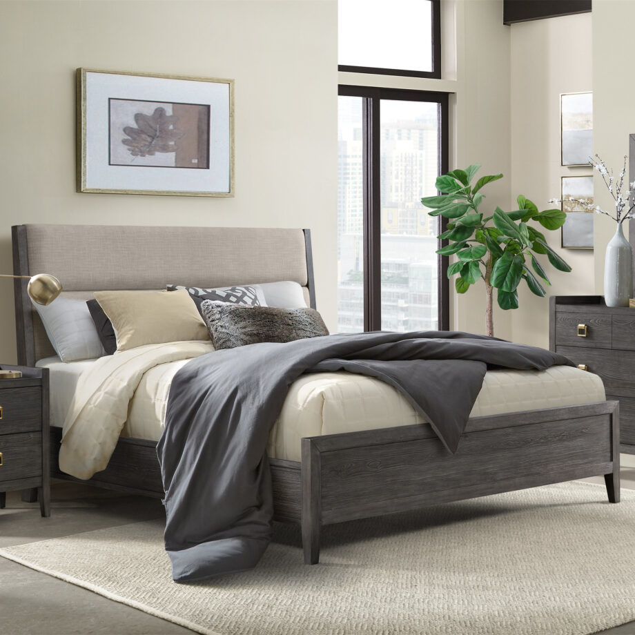Portia King Upholstered Bed
