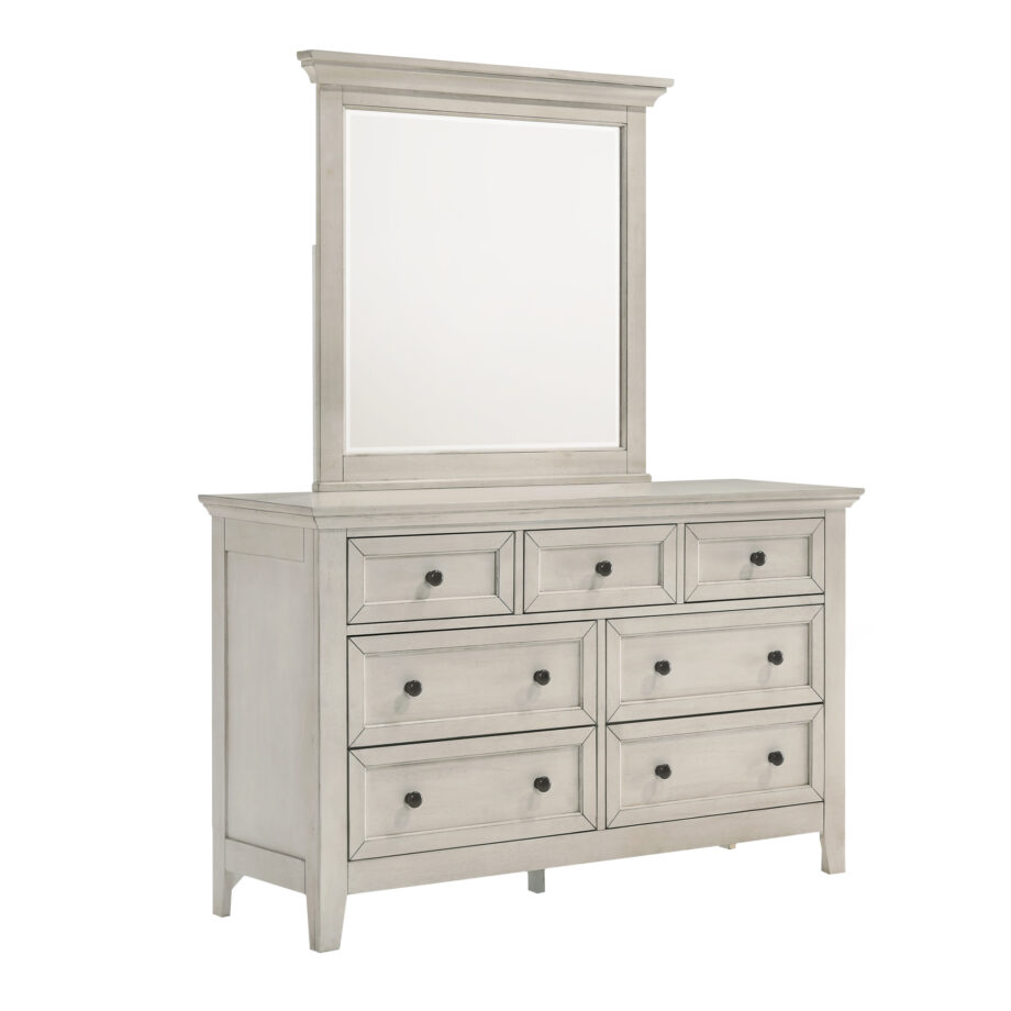 San Mateo Youth Mirror | Rustic White