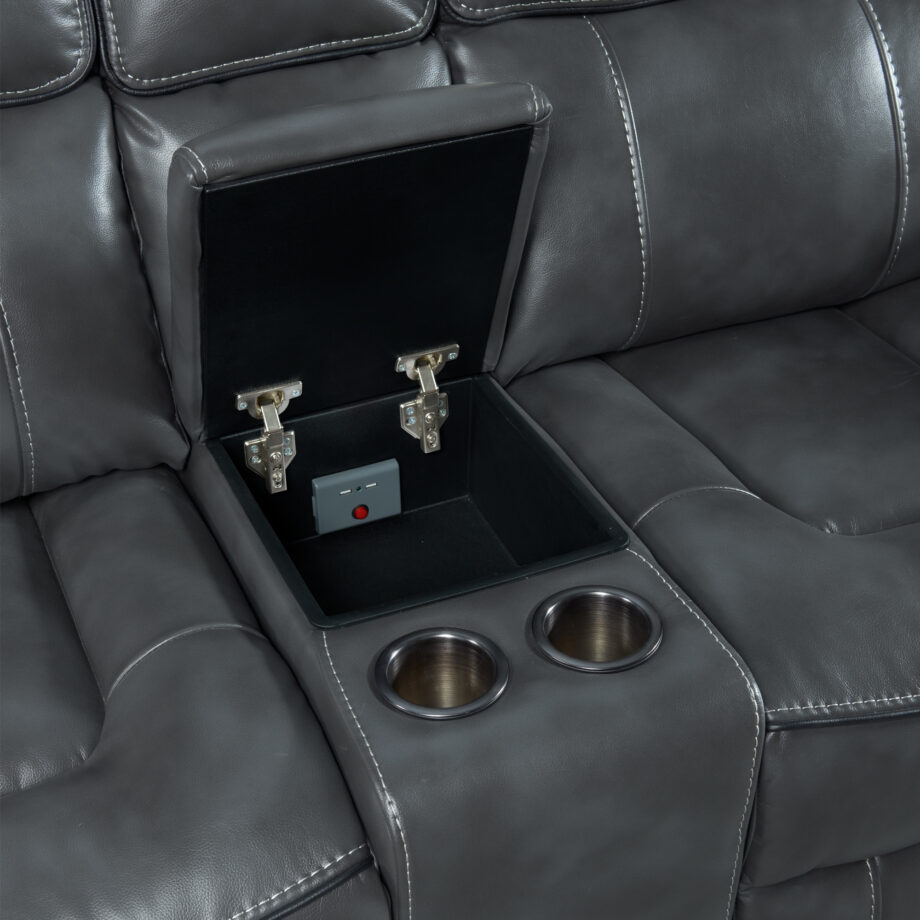 Summit Dual-Power Loveseat | Bolero Slate