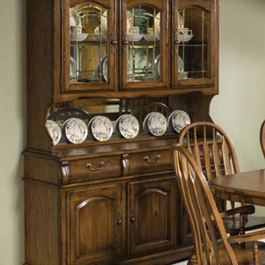 Oak Large China Cabinet