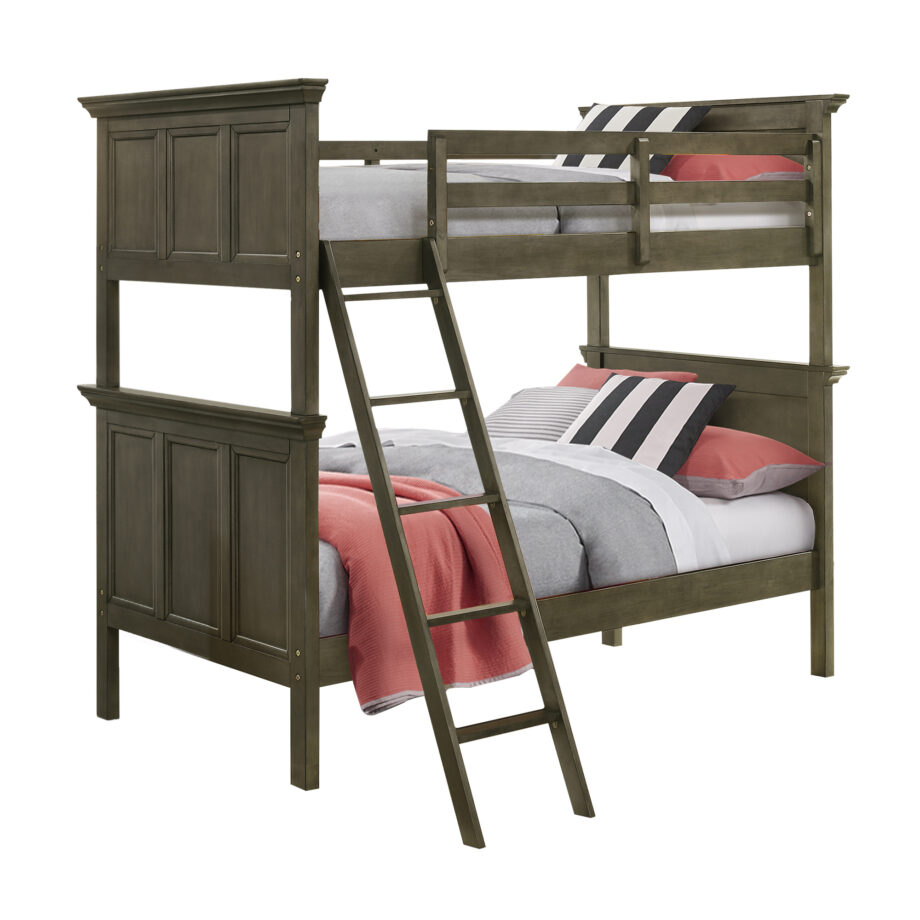 San Mateo Youth Twin over Twin Bunk Bed | Gray