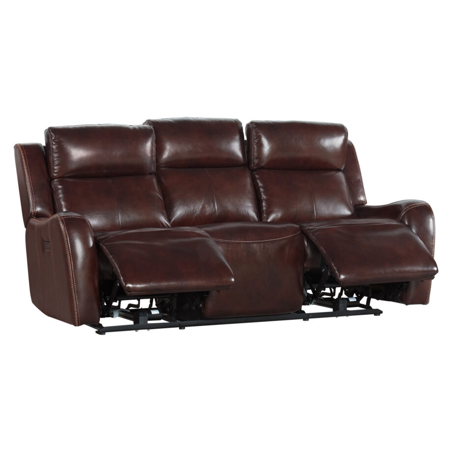 Wainwright Dual-Power Sofa | Reddish Brown