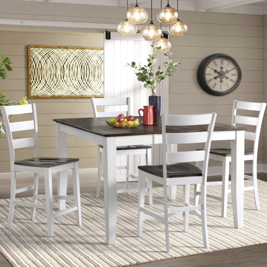 Kona Counter Table | Gray and White