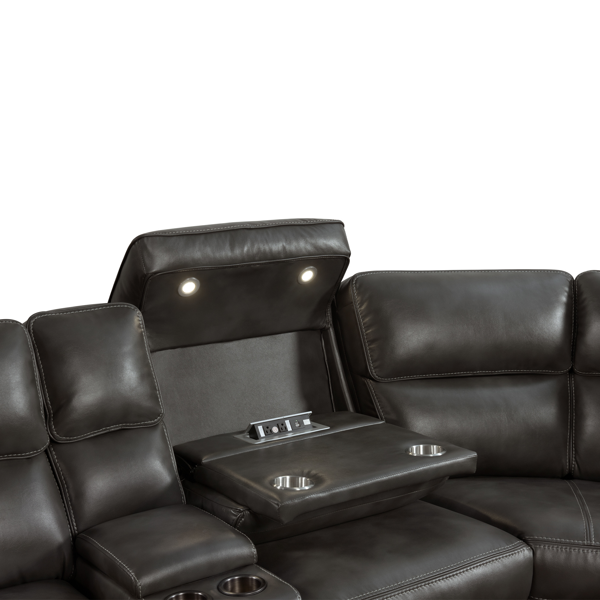 【Fancy club】SLOPE BOLERO SET UP Silhouette Dual-Power Sectional Set | Bolero Slate