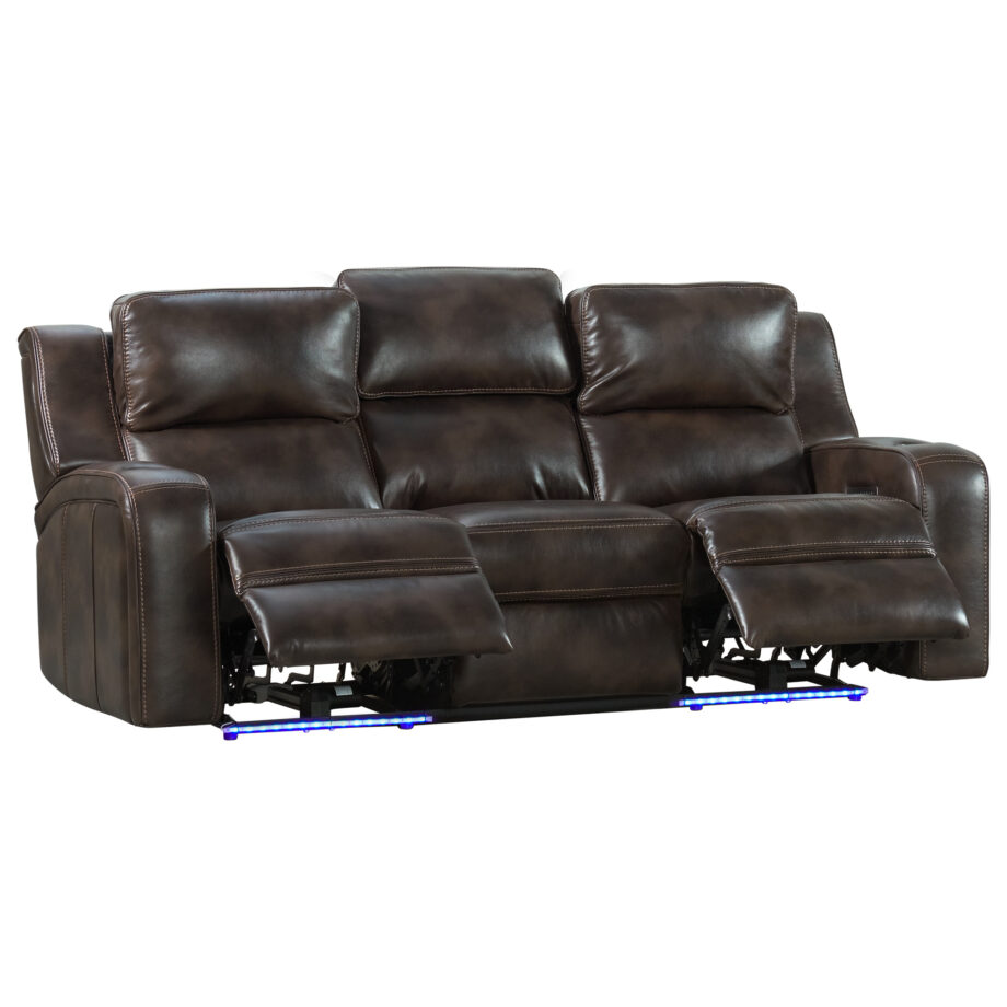 Silhouette Dual-Power Sofa | Bolero Coffee