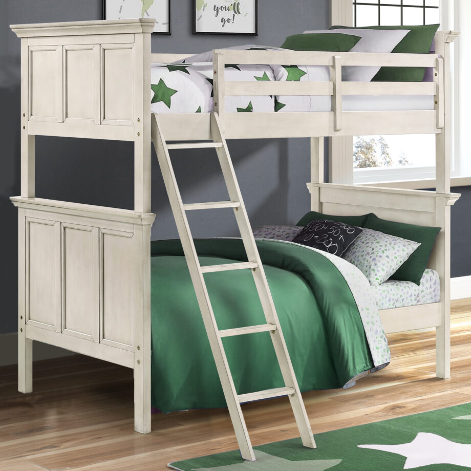 San Mateo Youth Twin over Twin Bunk Bed | Rustic White