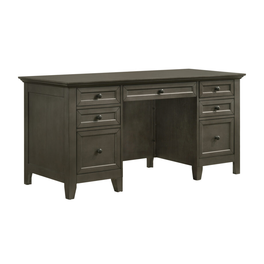 San Mateo 62" Executive Desk | Gray