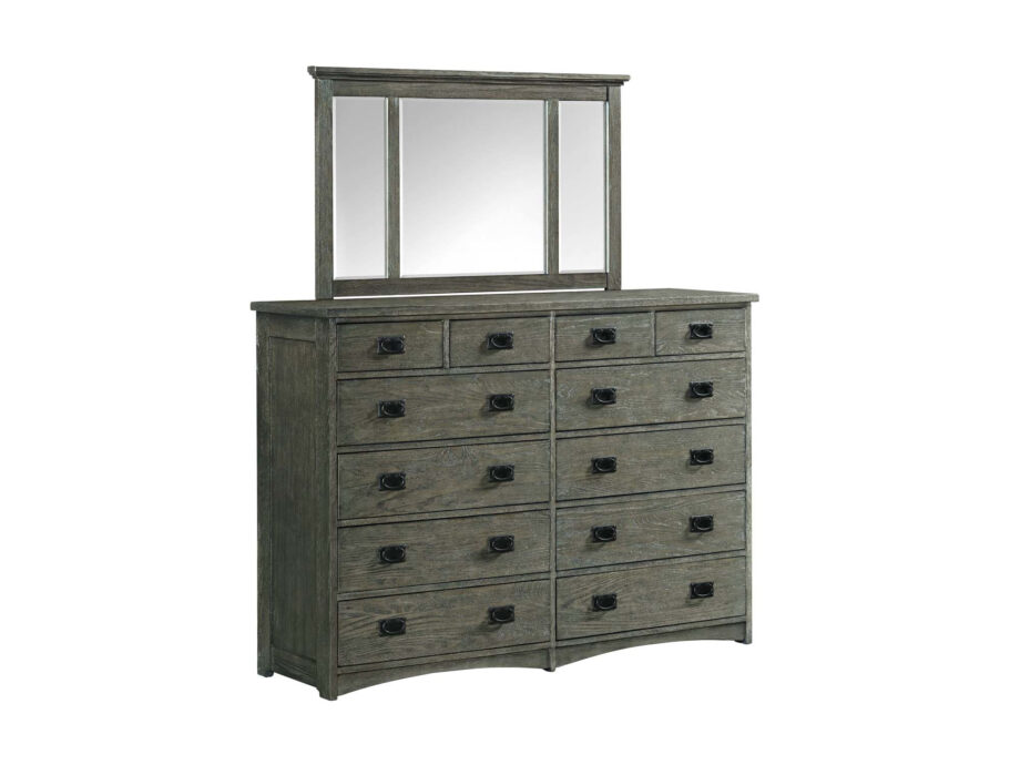 Oak Park Mirror | Pewter