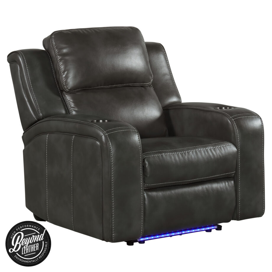 Silhouette Dual-Power Recliner | Bolero Slate