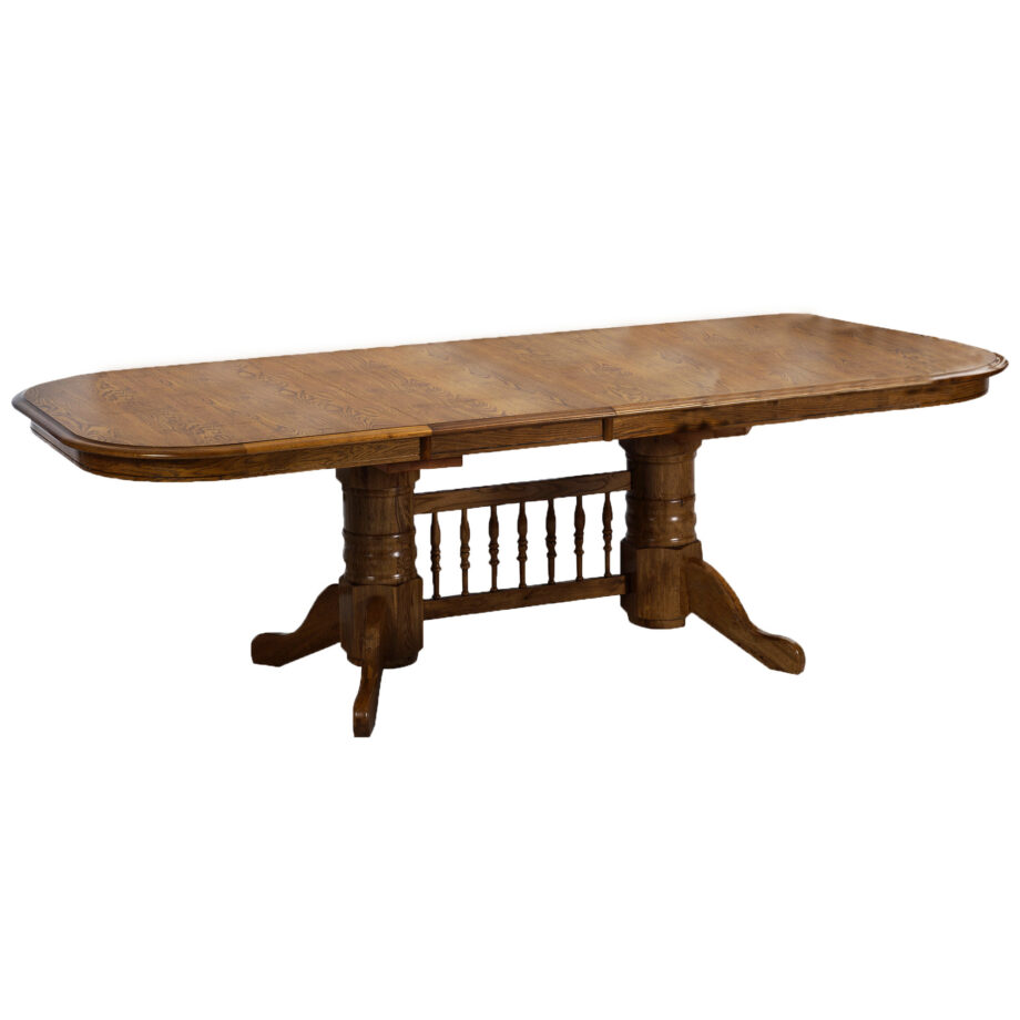 Classic Oak Burnished Trestle Table