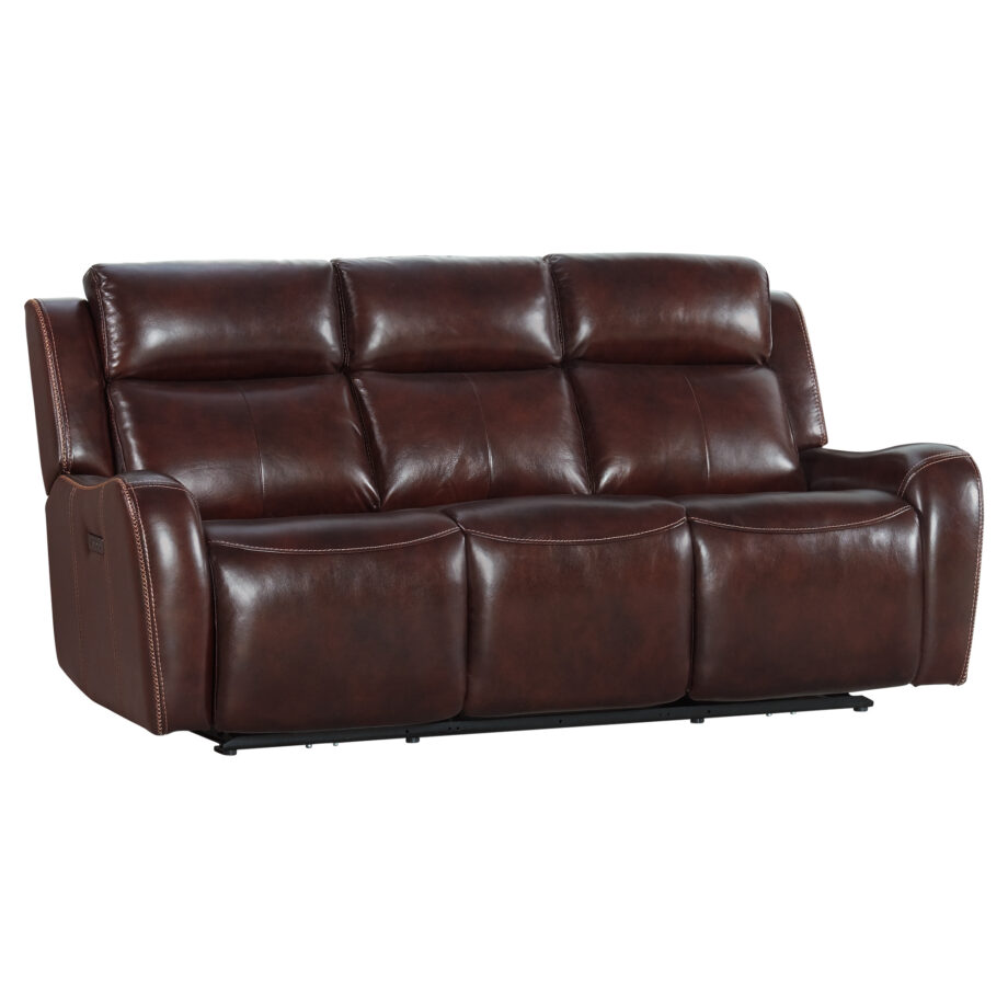 Wainwright Dual-Power Sofa | Reddish Brown