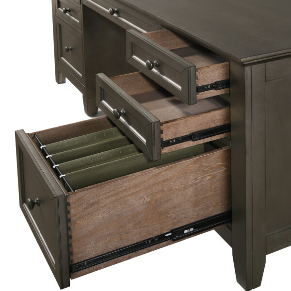 San Mateo 62" Executive Desk | Gray