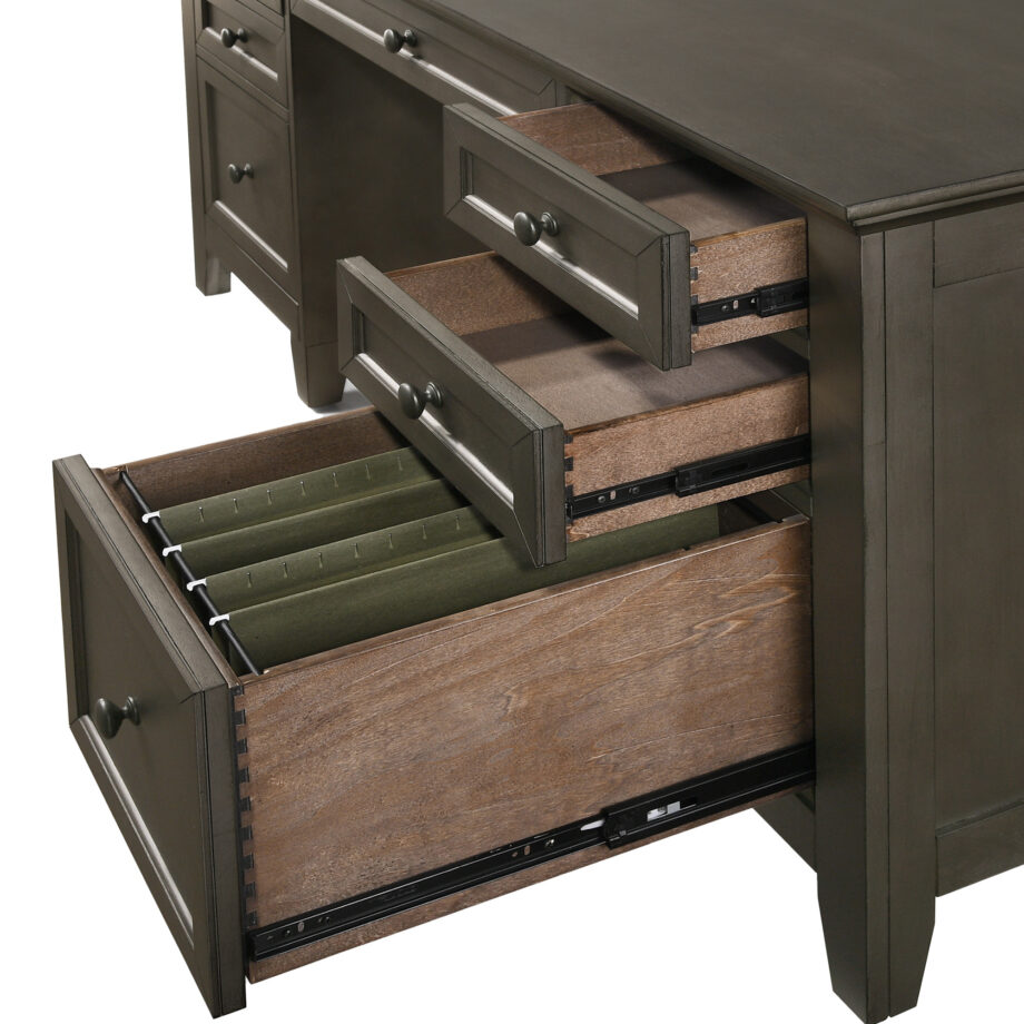San Mateo 62" Executive Desk | Gray
