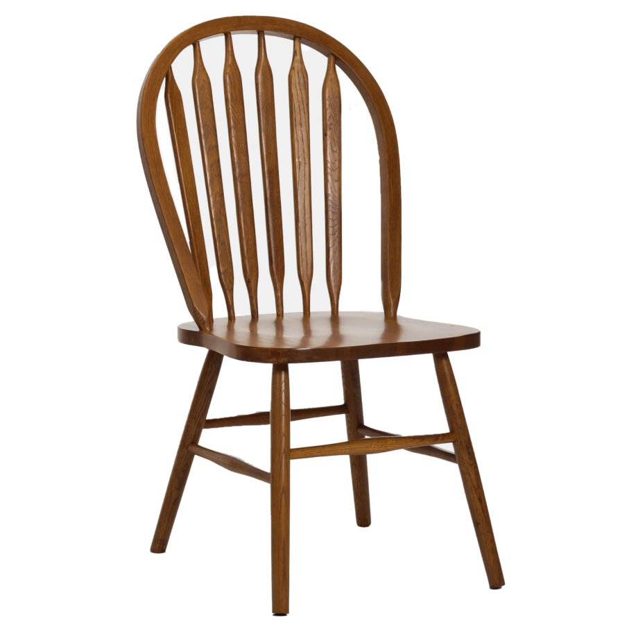 Classic Oak Burnished Plain Arrow Chair