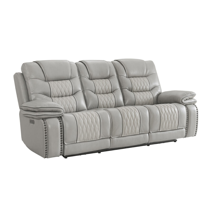 Cody Dual-Power Sofa | Light Grey