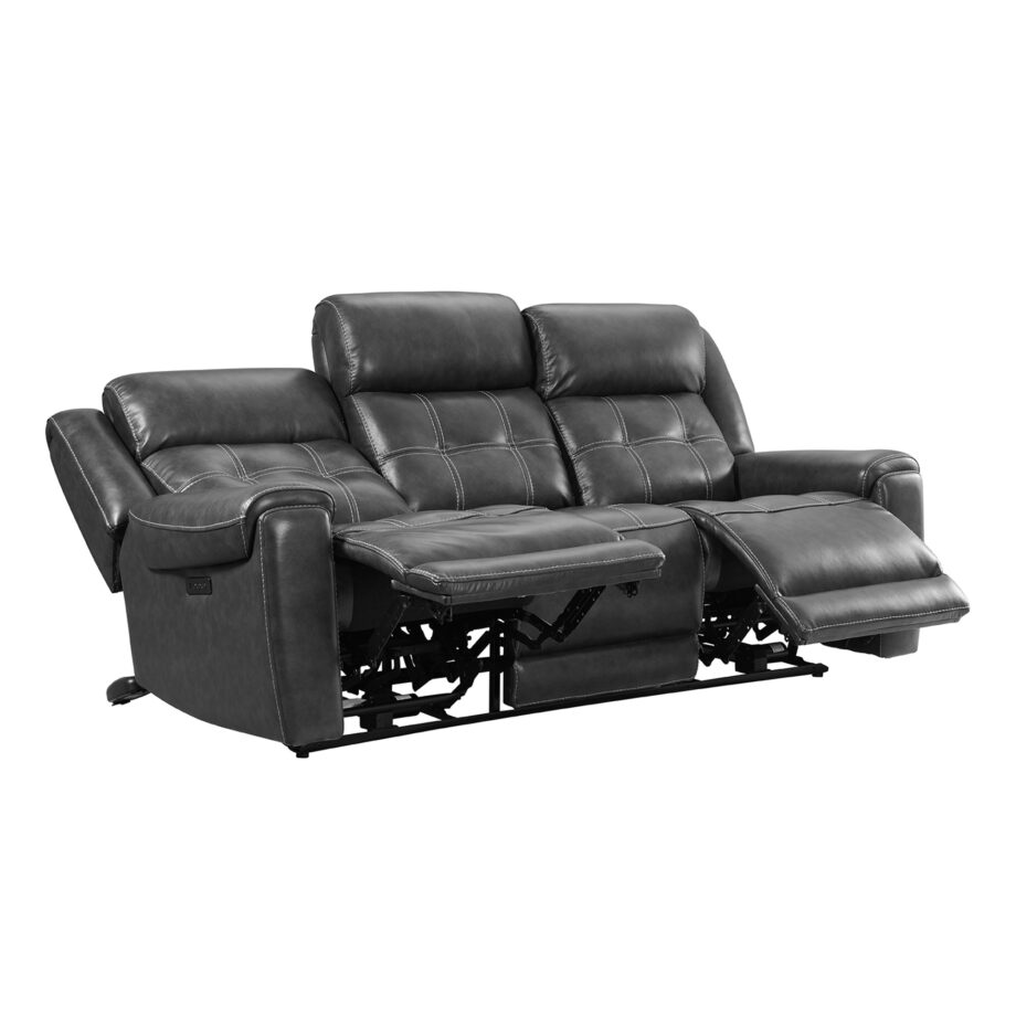 Regis Dual-Power Sofa | Baron Charcoal