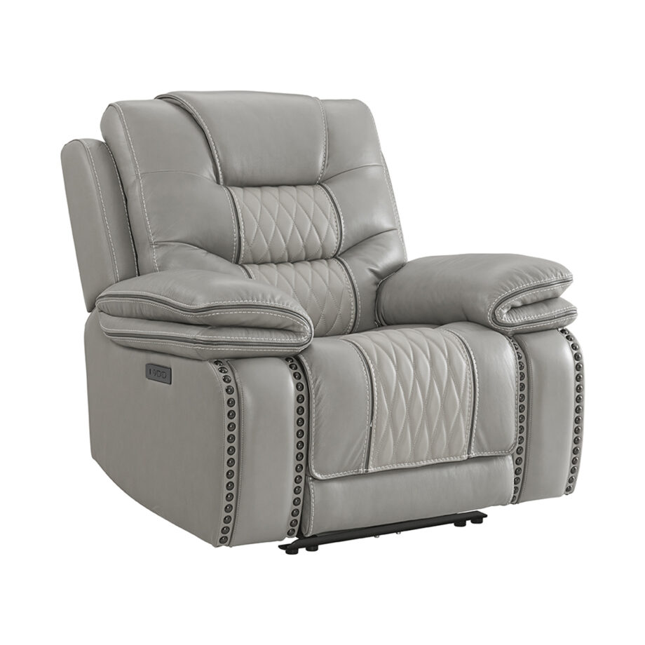 Cody Dual-Power Recliner | Light Grey